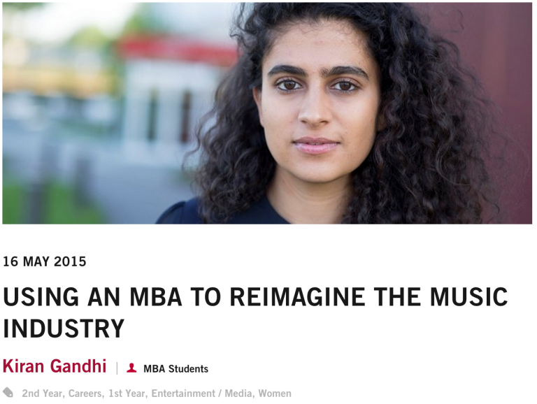 Harvard Business School, Admissions Blog, June 1st, 2015